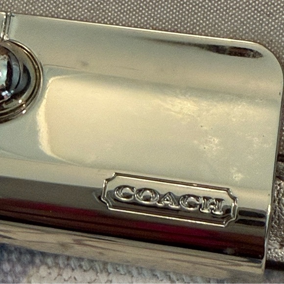 COACH Pewter/Silver & Multi Blues Crossbody Bag with Sequin Detailing - Picture 12 of 12